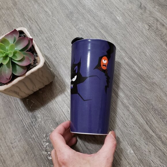 David's Tea Purple Halloween Ceramic Travel Cup - Picture 7 of 12